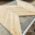 Suelo de parquet de roble con chapa de madera de 3/4 mm.